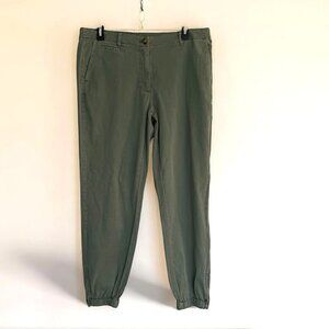 J.Jill Chino‎ Green Jogger Pants Women Size 12